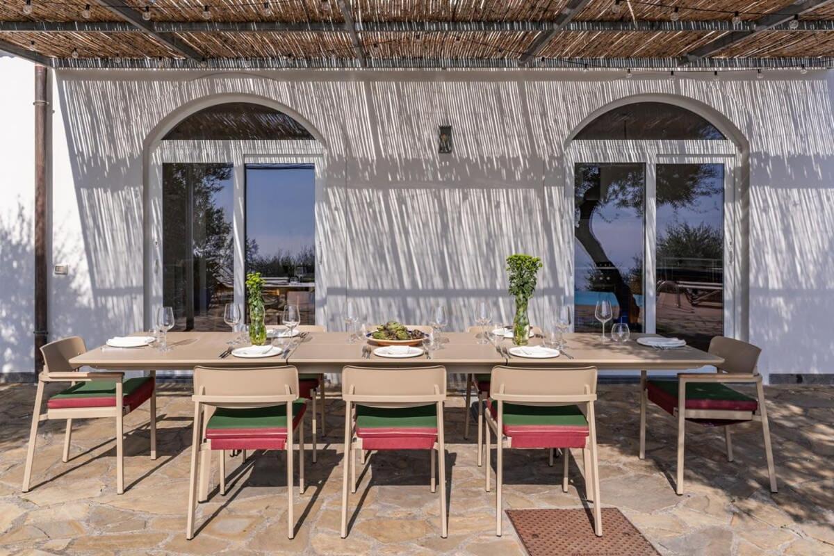 Villa Chez Pie Panoramic Views Pool And Guest Services SantʼAgata sui Due Golfi Exteriör bild